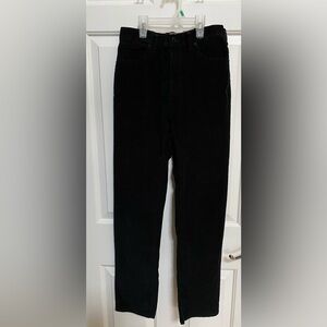 Kid’s black corduroy pants, adjustable waistband, Size 16
